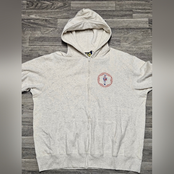 New Y2K Billionaire Boys Club Icecream Cowboy Zip Up Hoodie 2XL Pharrell BBC - Picture 2 of 13